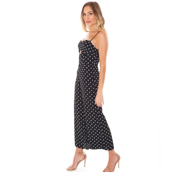 Blue Life Elle Jumpsuit Black Tulip Dot - Picture 4 of 6